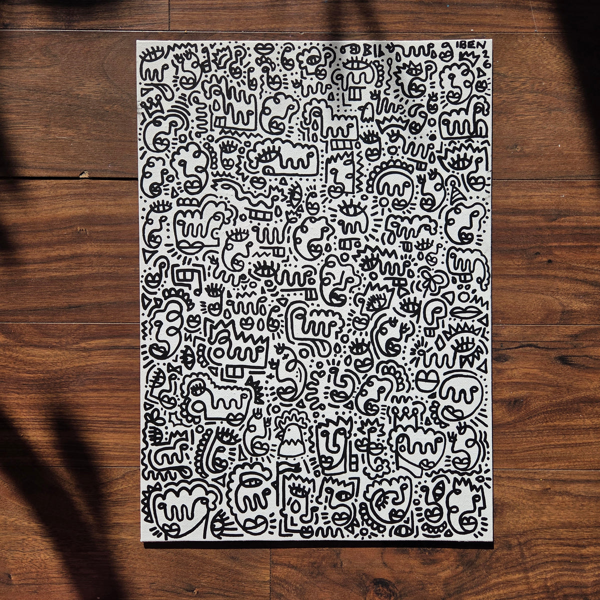 Doodle Canvas Panel A3