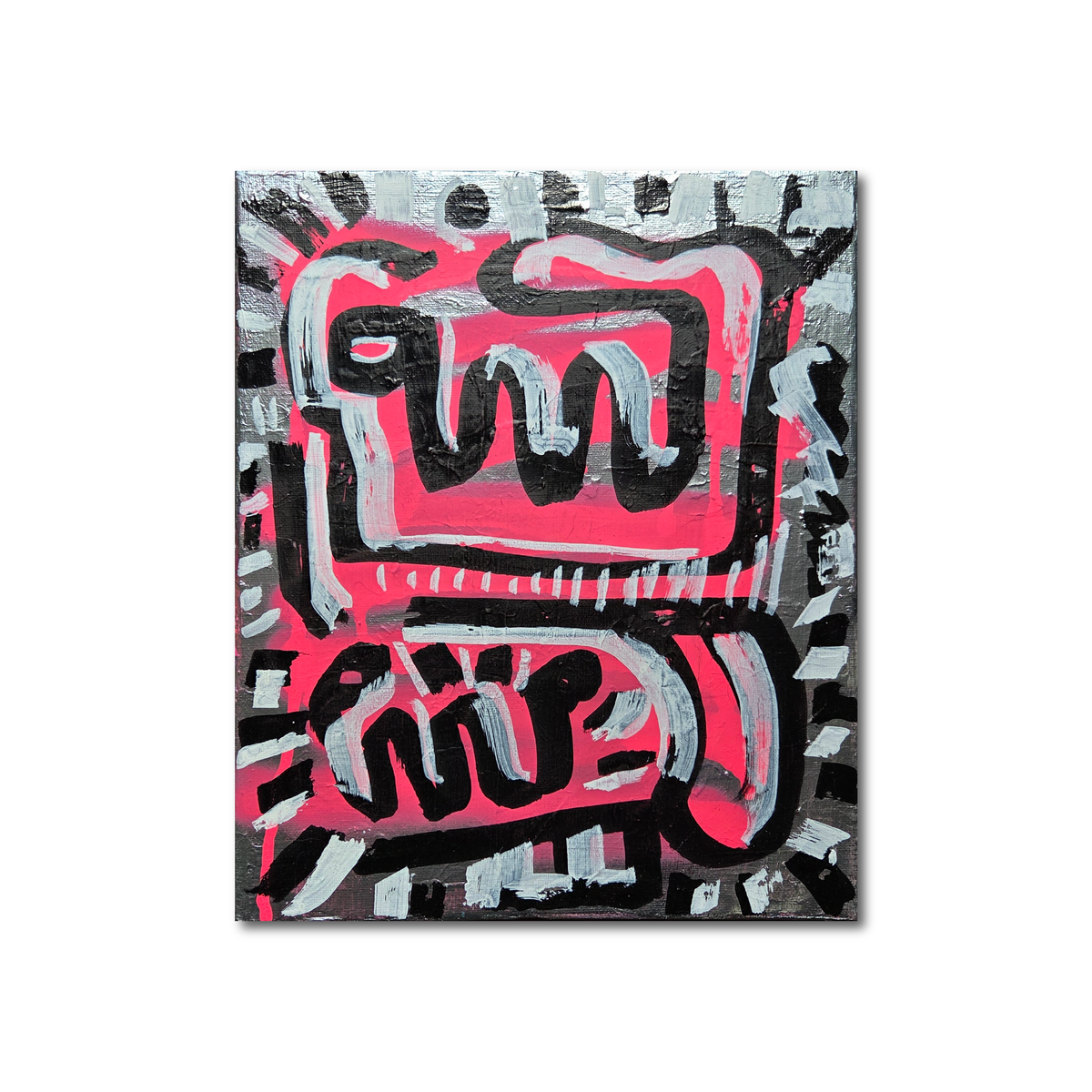 Abstract Metallic Painting